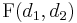 \operatorname{F}(d_1,d_2)