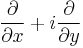 \frac{\partial}{\partial x}%2Bi\frac{\partial}{\partial y}