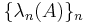 \{\lambda_n(A)\}_n