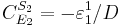 
C^{S_2}_{E_2} = -\varepsilon^{1}_1 / D
