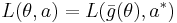 L(\theta,a)=L(\bar{g}(\theta),a^*)