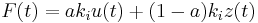  F(t) = a k_i u(t) %2B (1-a) k_i z(t)  