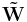 \mathbf{\tilde{W}}