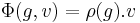 \Phi(g,v)=\rho(g).v