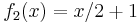 f_{2}(x) = x/2%2B1