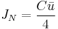 J_N = \frac{C\bar u}{4}