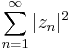 \sum_{n=1}^\infty |z_n|^2