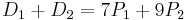 D_1%2B D_2=7P_1%2B 9P_2