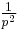 \tfrac{1}{p^2}