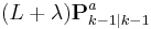 (L %2B \lambda) \textbf{P}_{k-1|k-1}^{a}