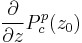 \frac{\partial}{\partial{z}}P_c^p(z_0)