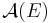 \mathcal{A} (E)