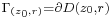 \scriptstyle \Gamma_{(z_0,r)}=\partial D(z_0,r)