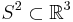 S^2 \subset \mathbb R^3