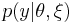 p(y|\theta,\xi)