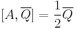 [A,\overline{Q}]=\frac{1}{2}\overline{Q}