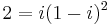 2=i(1-i)^2