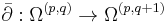 \bar{\partial}�: \Omega^{(p,q)} \rightarrow \Omega^{(p,q%2B1)}