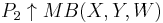 P_2 \uparrow MB(X,Y,W)