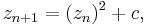 z_{n%2B1} = (z_n)^2 %2B c ,