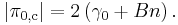 |\pi_{0,\mathrm{c}}|=2\left(\gamma_0%2BBn\right).