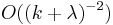 O((k%2B\lambda)^{-2})