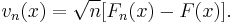 v_n(x)=\sqrt{n} [F_n(x)-F(x)].