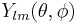 Y_{lm}(\theta,\phi)