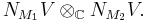 N_{M_1} V \otimes_\mathbb{C} N_{M_2} V.