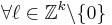 \forall \ell\in\mathbb{Z}^{k}\backslash\{0\}