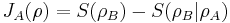 J_A (\rho) = S (\rho_B) - S (\rho_B|\rho_A)