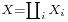 \scriptstyle X = \coprod_i X_i