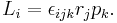  L_i = \epsilon_{ijk} r_j p_k .\,\!