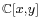  \scriptstyle\mathbb{C}[x,y] 