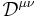  \mathcal{D}^{\mu\nu} \,