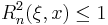 R_n^2(\xi,x)\le 1