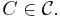 C \in \mathcal{C}.