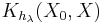 K_{h_\lambda}(X_0 ,X)