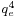 \scriptstyle q_e^4