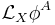 \mathcal{L}_X \phi^A