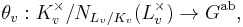 \theta_v: K_v^{\times}/N_{L_v/K_v}(L_v^{\times}) \to G^{\text{ab}}, 