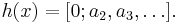 h(x)=[0;a_2,a_3,\dots].\,