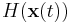 H(\mathbf{x}(t))