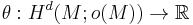 \theta: H^d (M; o(M)) \to \mathbb R