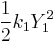 \frac{1}{2} k_1 Y_1^2