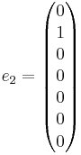 e_2 = \begin{pmatrix} 0 \\ 1 \\ 0 \\ 0 \\ 0 \\ 0 \\ 0 \end{pmatrix}