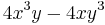 4x^3y-4xy^3\,