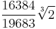 \frac{16384}{19683} \sqrt[3]{2}