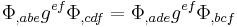  \Phi_{,abe}g^{ef}\Phi_{,cdf} = \Phi_{,ade}g^{ef}\Phi_{,bcf} \, 