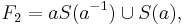 F_2=aS(a^{-1})\cup S(a), \, 